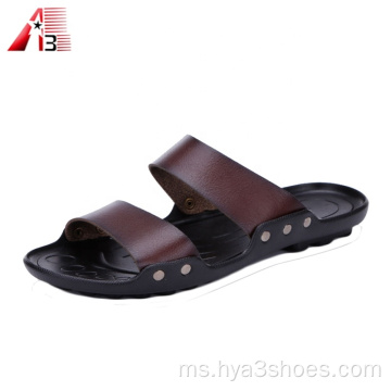 Fesyen EVA Soft Sole Custom Sandals Lelaki Logo